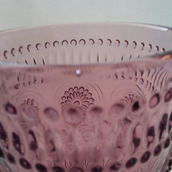 Pioneer Woman Plum Glass Tumbler Adeline 16 Oz - Picture 3 of 6